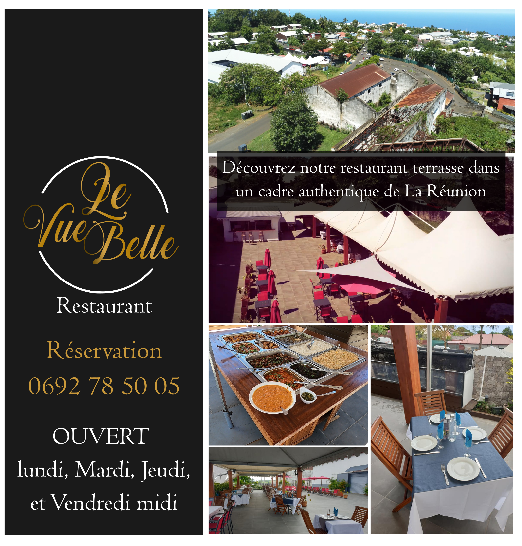Le Vue Belle - Réception et Restaurant à La Réunion